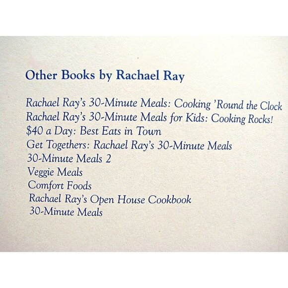 Rachael Ray 30-Minute Get Real Meals Paperback 2005 Recipe Book Cookbook - Picture 5 of 12
